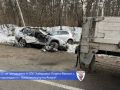 Кроссовер разворотило после ДТП с эвакуатором в Хабаровском крае — в аварии погиб водитель