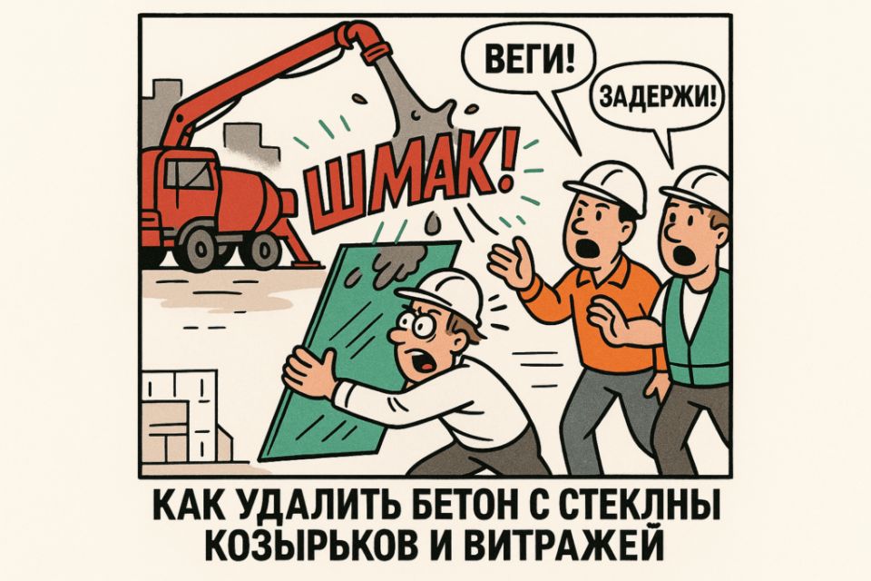 Удаление бетона с витражей: инновационные решения для чистоты