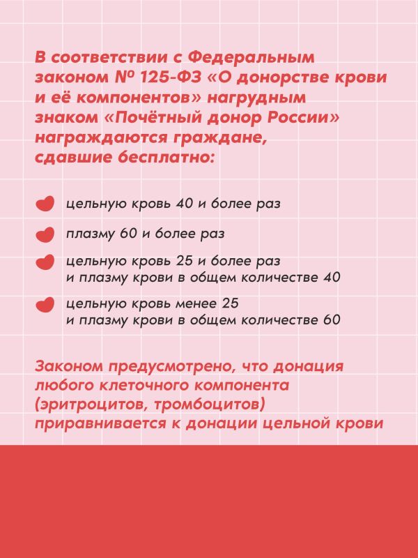 Как стать почётным донором? Как стать почётным донором?