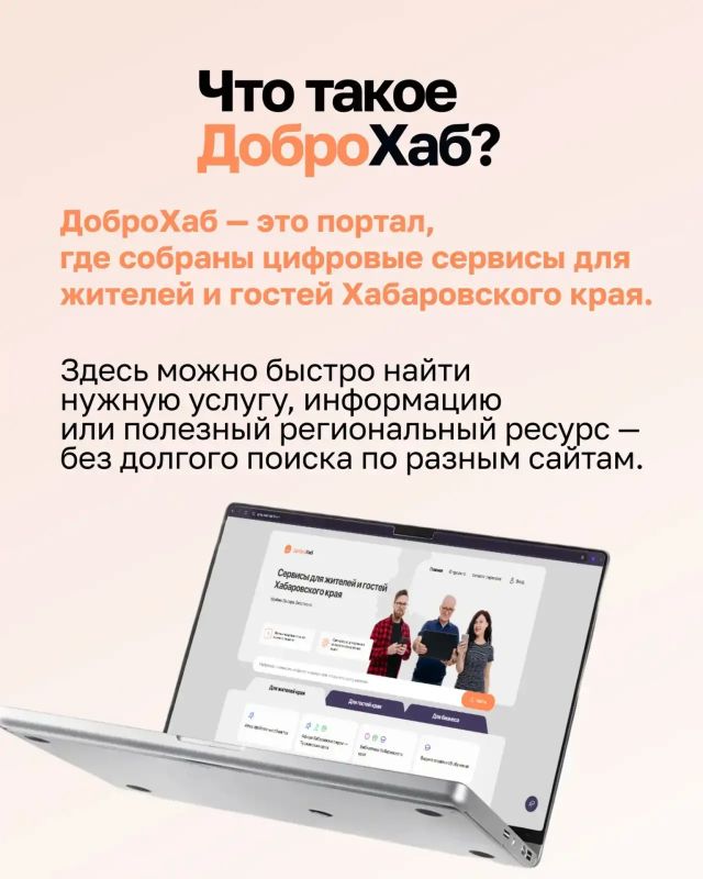 Хабаровском крае есть свой цифровой помощник — ДоброХаб Хабаровском крае есть свой цифровой помощник — ДоброХаб