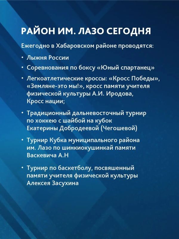 Спортивная карта края. Район им. Лазо Спортивная карта края. Район им. Лазо