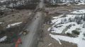 В Магаданской области из-за снега размыло дорогу