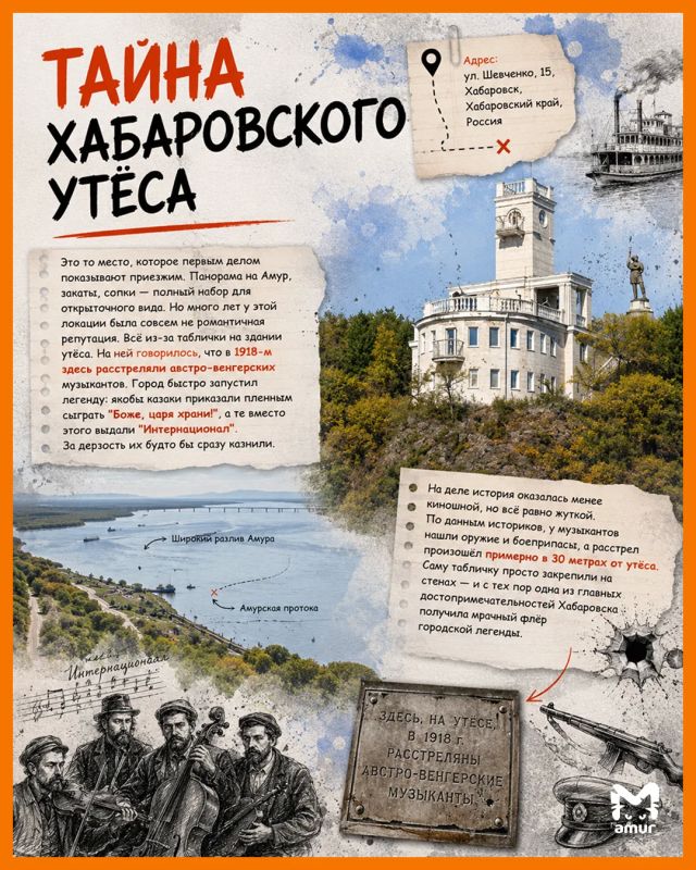 В Хабаровске есть своя Атлантида, призраки над Амуром и живые памятники — и это ещё не весь набор городских легенд В Хабаровске есть своя Атлантида, призраки над Амуром и живые памятники — и это ещё не весь набор городских легенд