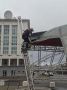 Сцена рухнула на Соборной площади в Магадане