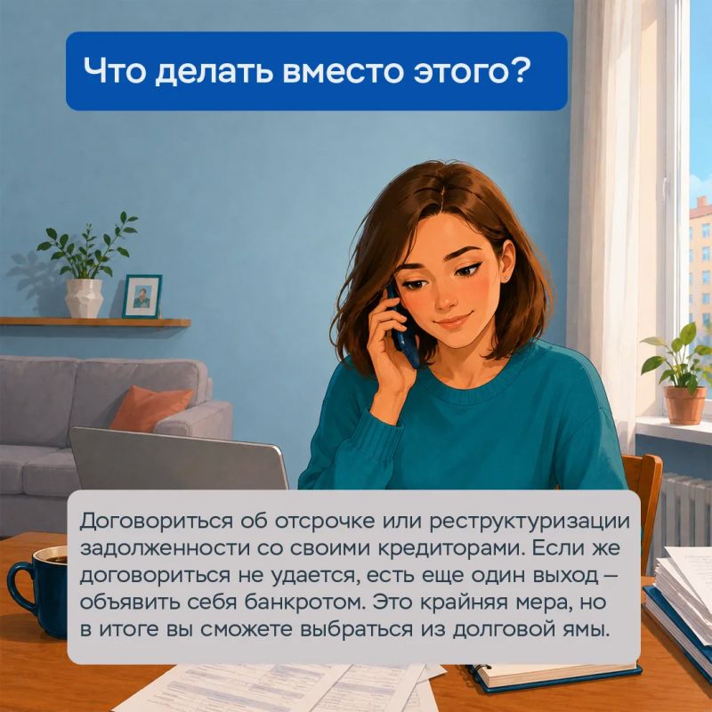 «Спишем все долги», «можно просто не платить», «договоримся с банками» – звучит заманчиво? «Спишем все долги», «можно просто не платить», «договоримся с банками» – звучит заманчиво?