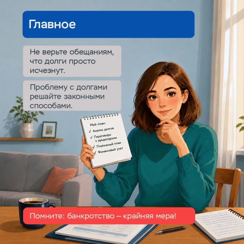 «Спишем все долги», «можно просто не платить», «договоримся с банками» – звучит заманчиво? «Спишем все долги», «можно просто не платить», «договоримся с банками» – звучит заманчиво?