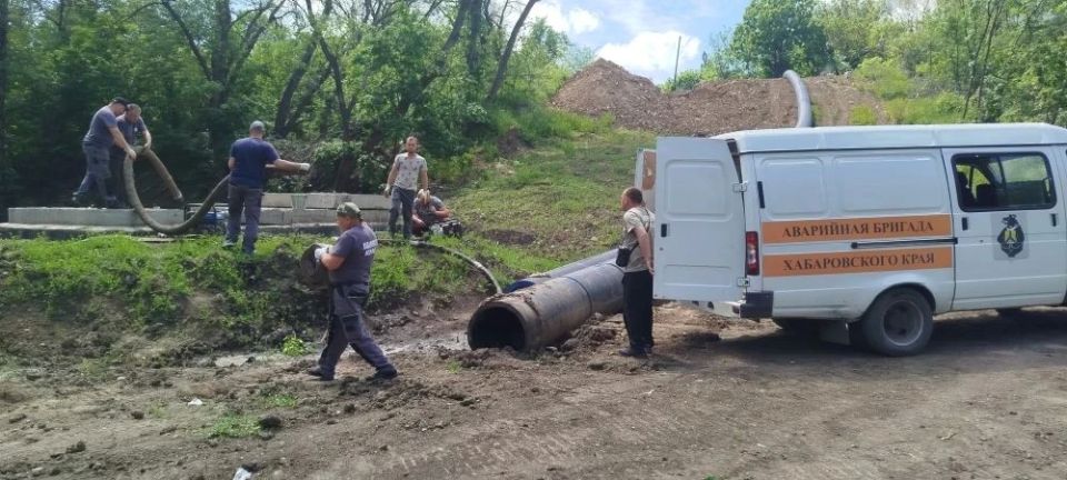 Аварийно-восстановительная бригада Хабаровского края продолжает работу на территории г. Дебальцево