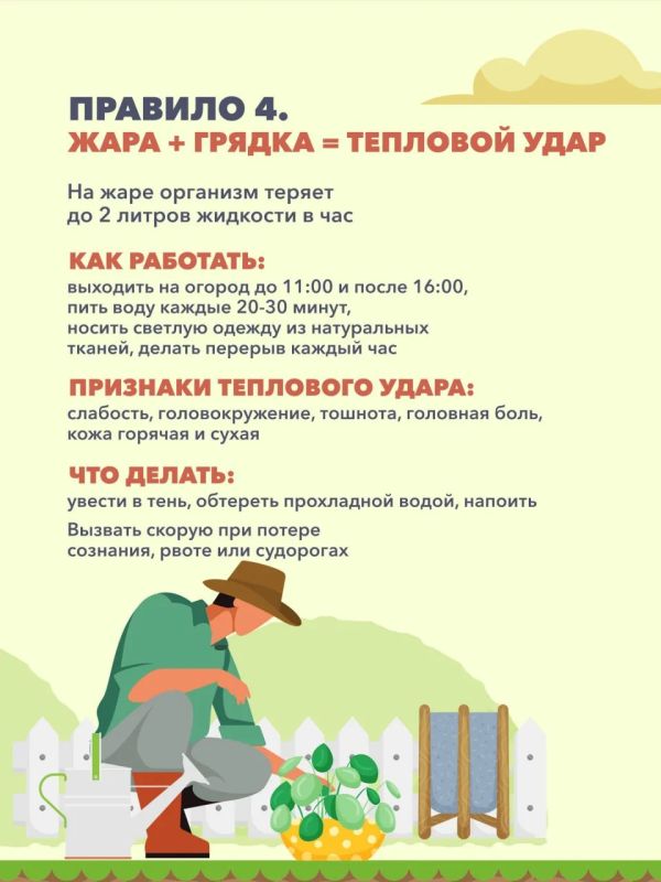 Пять основных правил безопасной работы на даче Пять основных правил безопасной работы на даче