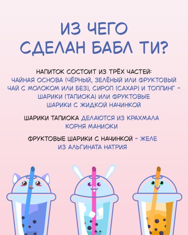 Бабл ти: есть ли риски для здоровья от напитка с шариками? Бабл ти: есть ли риски для здоровья от напитка с шариками?