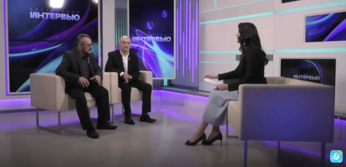 Члены Общественной палаты города Хабаровска и Хабаровского края Валерик Хидиров и Юрий Березутский в студии 6ТВ Хабаровск в Члены Общественной палаты города Хабаровска и Хабаровского края Валерик Хидиров и Юрий Березутский в студии 6ТВ Хабаровск в