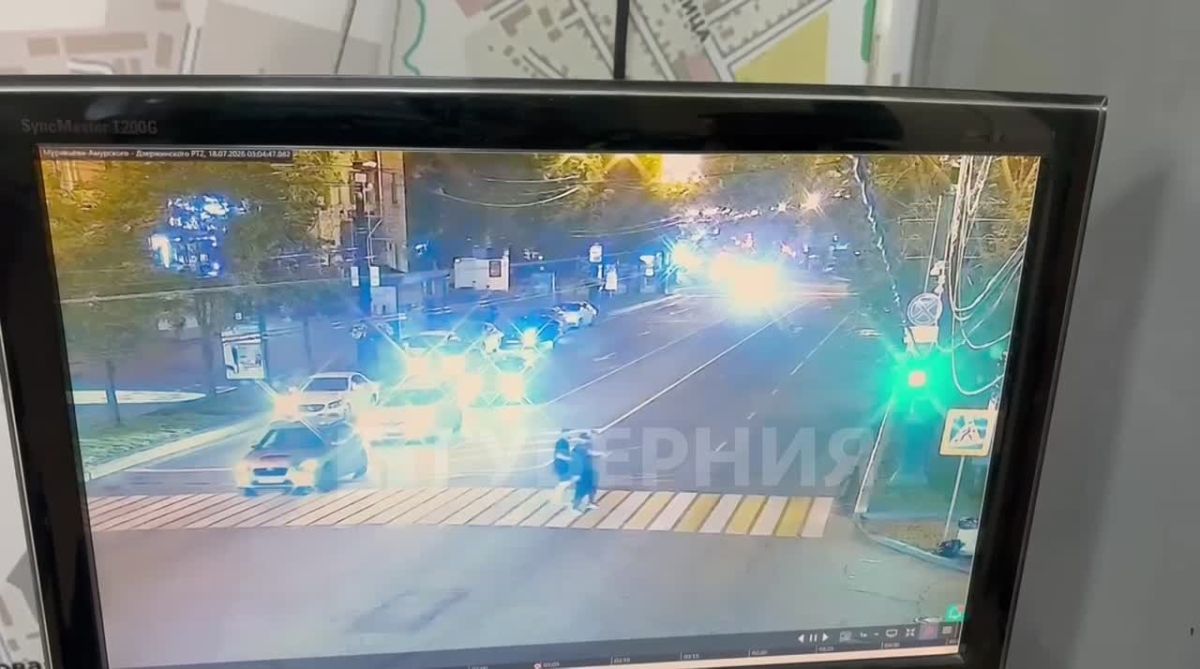 Сразу троих пешеходов сбили в центре Хабаровска