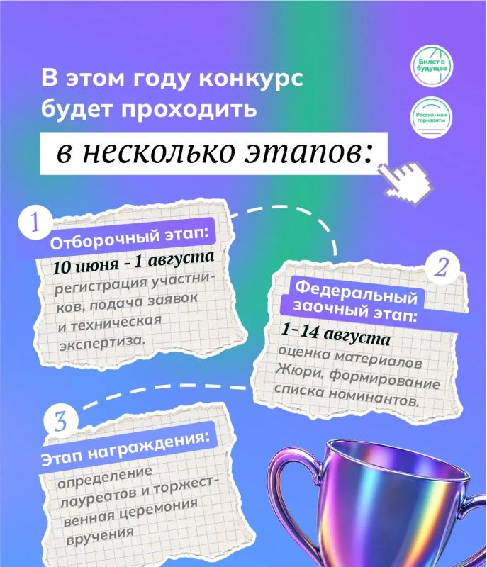 Успейте подать заявку на Всероссийскую профориентационную премию «Россия — мои горизонты» — 2026 Успейте подать заявку на Всероссийскую профориентационную премию «Россия — мои горизонты» — 2026