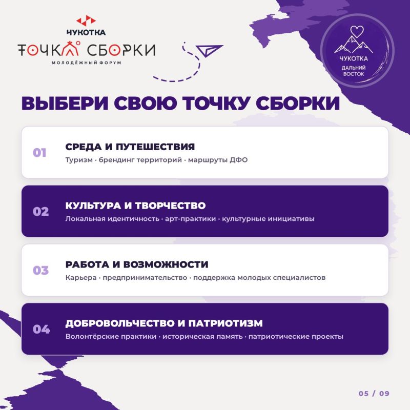 Молодежь Хабаровского края отправится на Чукотку, где разработает проекты развития Дальнего Востока Молодежь Хабаровского края отправится на Чукотку, где разработает проекты развития Дальнего Востока