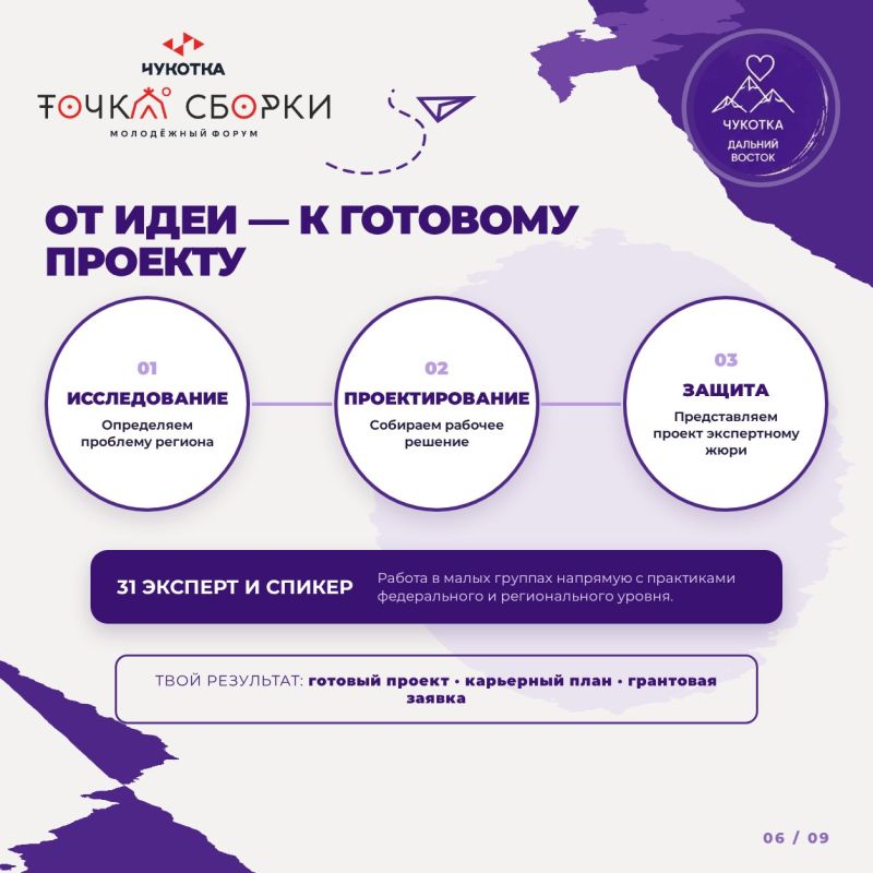 Молодежь Хабаровского края отправится на Чукотку, где разработает проекты развития Дальнего Востока Молодежь Хабаровского края отправится на Чукотку, где разработает проекты развития Дальнего Востока