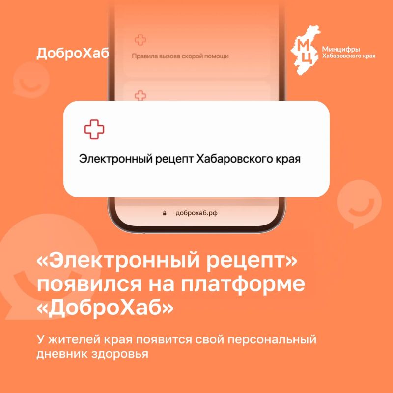 Лекарства — в один клик! На платформе «Доброхаб» заработали «Электронные рецепты» и «Дневник здоровья»