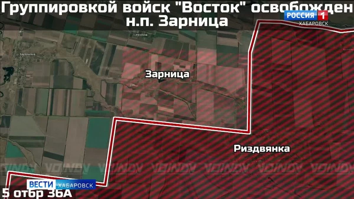 Подразделения группировки войск «Восток» взяли под контроль село Зарница Запорожской области