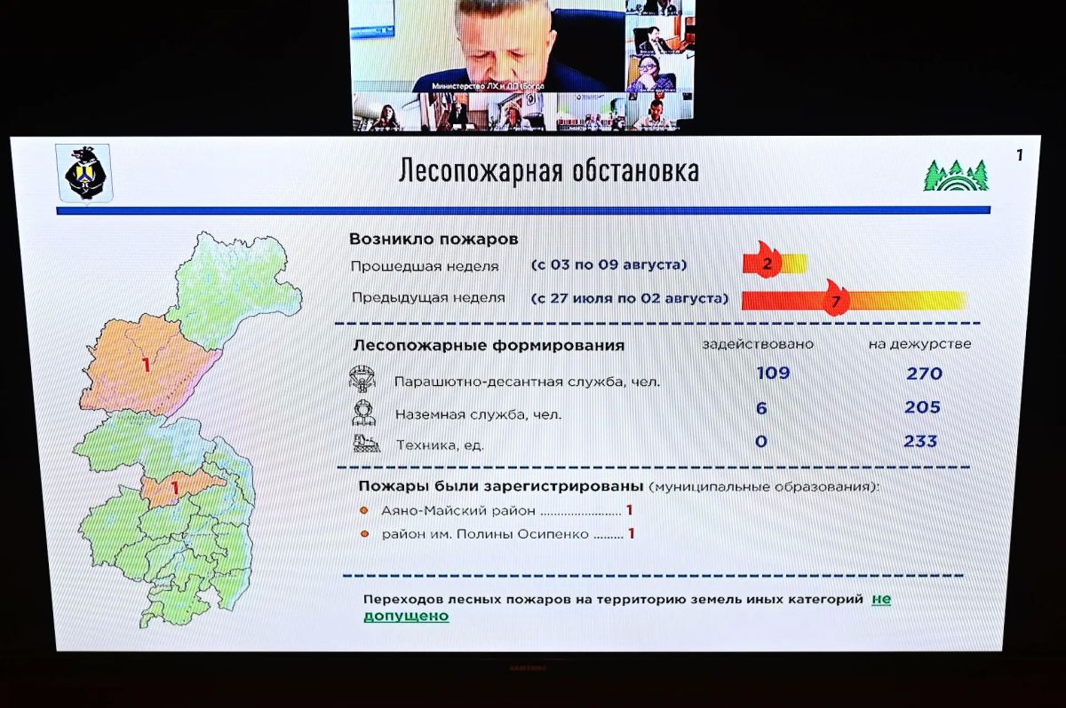 Дмитрий Демешин: Стабилизировали ситуацию с лесными пожарами в крае Дмитрий Демешин: Стабилизировали ситуацию с лесными пожарами в крае