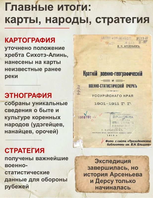 120 лет первой экспедиции Владимира Клавдиевича Арсеньева по Уссурийскому краю 120 лет первой экспедиции Владимира Клавдиевича Арсеньева по Уссурийскому краю