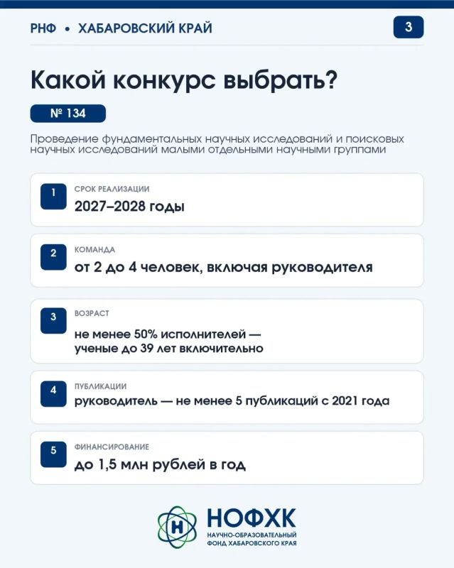 Важная информация для ученых Хабаровского края Важная информация для ученых Хабаровского края