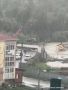 Легковушка утонула в луже в Хабаровске