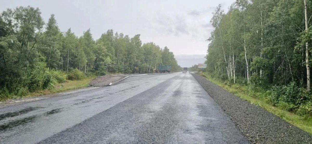Ремонт трассы Хабаровск - село Галкино завершён на 50% Ремонт трассы Хабаровск - село Галкино завершён на 50%