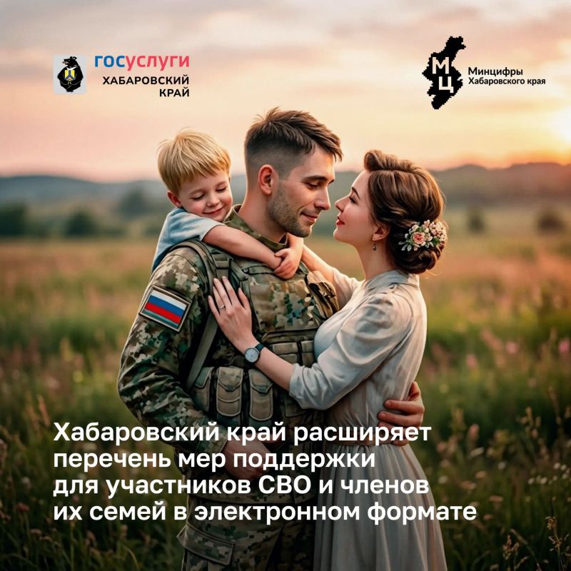 Новые меры поддержки в электронном виде для участников СВО продолжают внедрять в Хабаровском крае