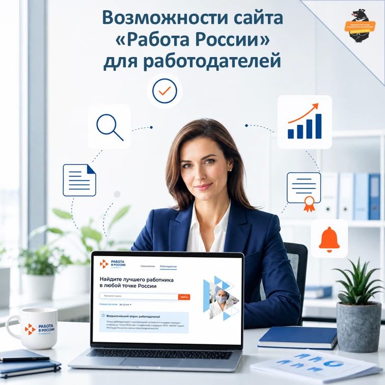 Для работодателей: портал «Работа России» – ваш помощник в решении кадровых вопросов