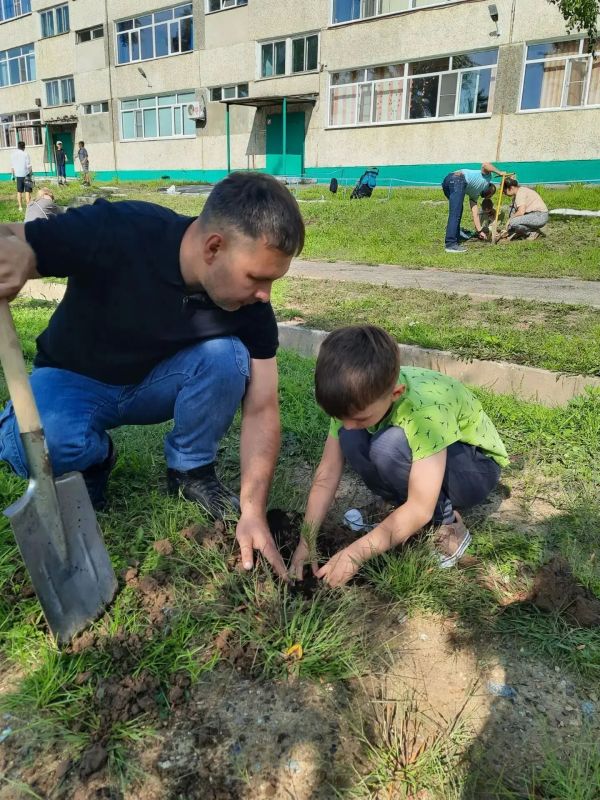 5 сентября Дальневосточное содружество "Наследие" на территории экономической гимназии Хабаровска высадили более 160 саженцев сосны 5 сентября Дальневосточное содружество "Наследие" на территории экономической гимназии Хабаровска высадили более 160 саженцев сосны