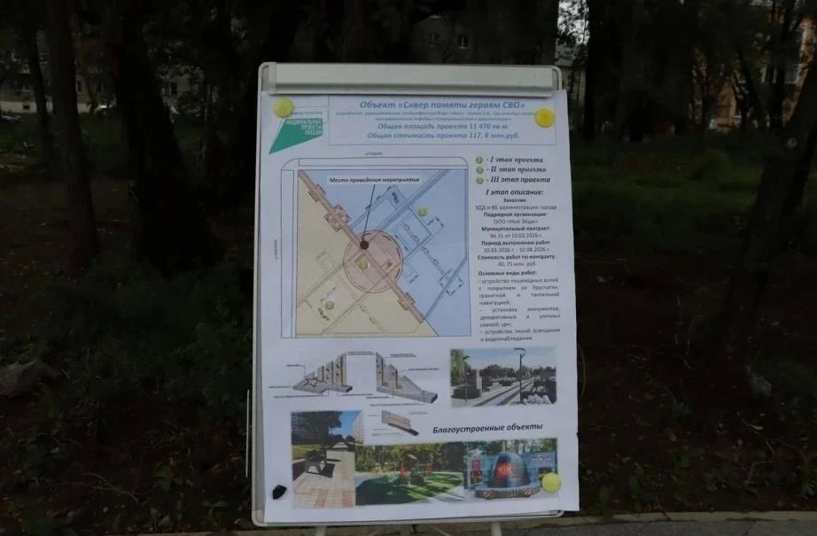 В Комсомольске-на-Амуре открылся сквер памяти героев СВО В Комсомольске-на-Амуре открылся сквер памяти героев СВО