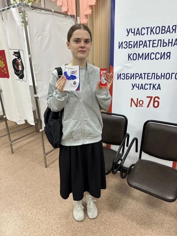 Впервые воспользовалась своим избирательным правом девушка с редким и красивым именем — Евлалия Впервые воспользовалась своим избирательным правом девушка с редким и красивым именем — Евлалия