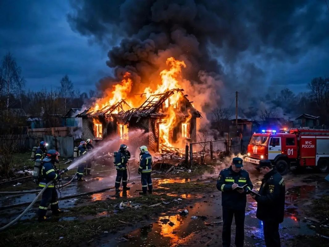 Мужчина погиб при пожаре в дачном доме в Хабаровском районе