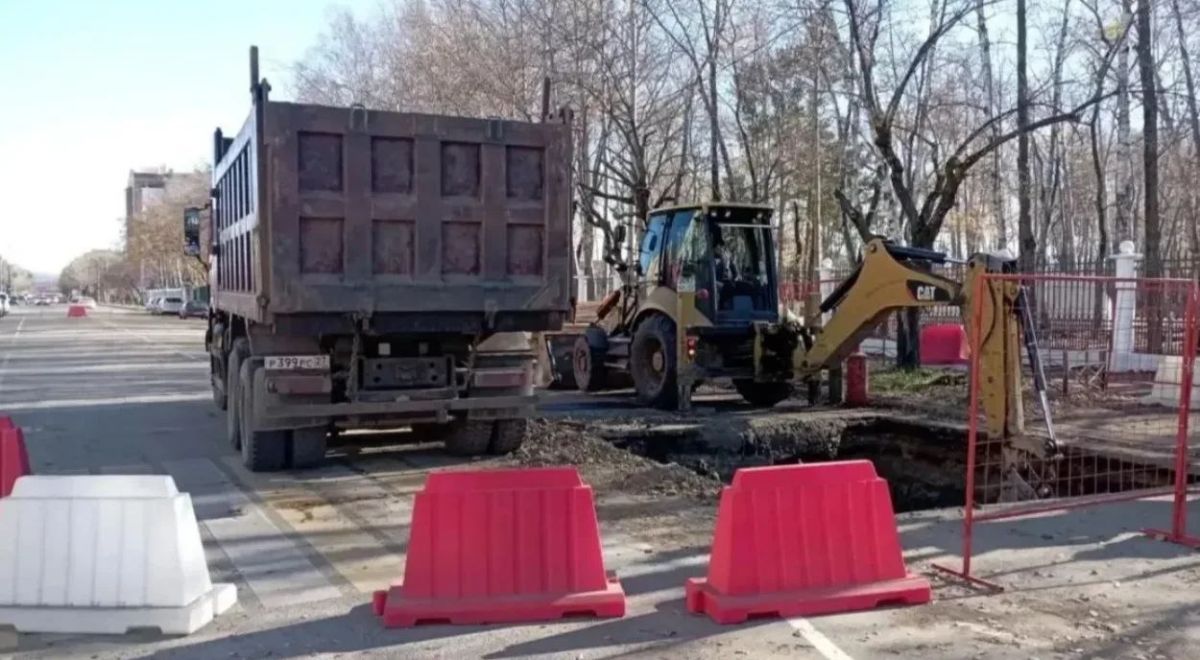 Движение в центре КомсомольсканаАмуре частично ограничат на две недели