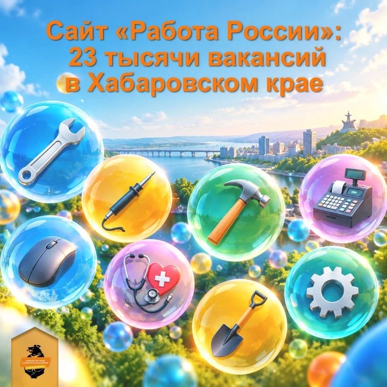 Около 23 тысяч вакансий в Хабаровском крае доступно на платформе «Работа России»