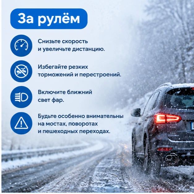 Внимание: первый мокрый снег! Будьте осторожны! Внимание: первый мокрый снег! Будьте осторожны!