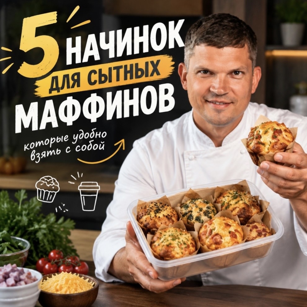Не только сладкие: пять сытных маффинов, которые удобно взять с собой