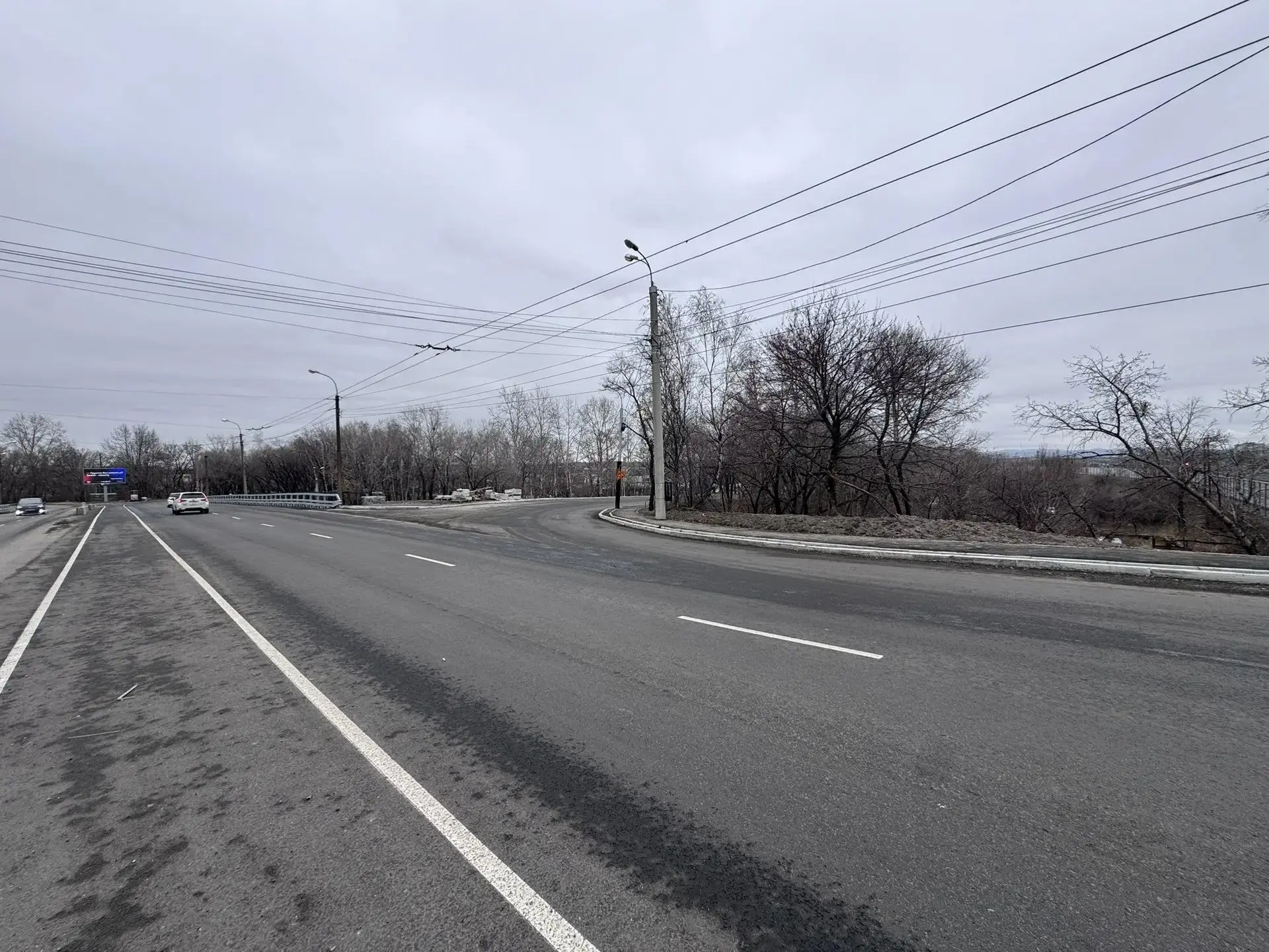 В Хабаровске с опережением графика завершён первый этап реконструкции развязки на улице 65-летия Победы